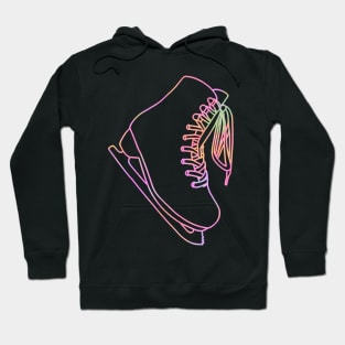 Pastel ice skate outline Hoodie